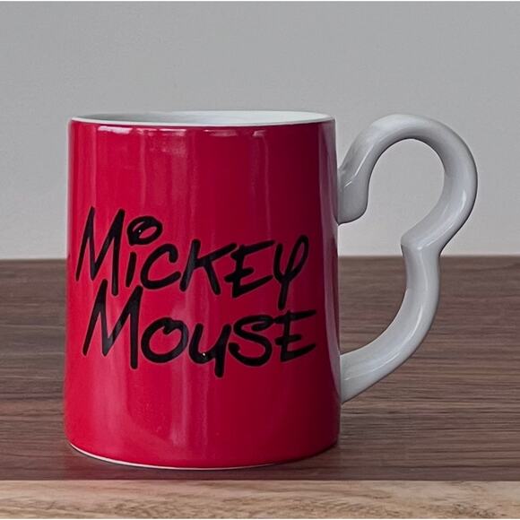 Mickey Mouse Ceramic Mug with a Half Mickey Icon Handle from the year 2000. - Picture 2 of 7